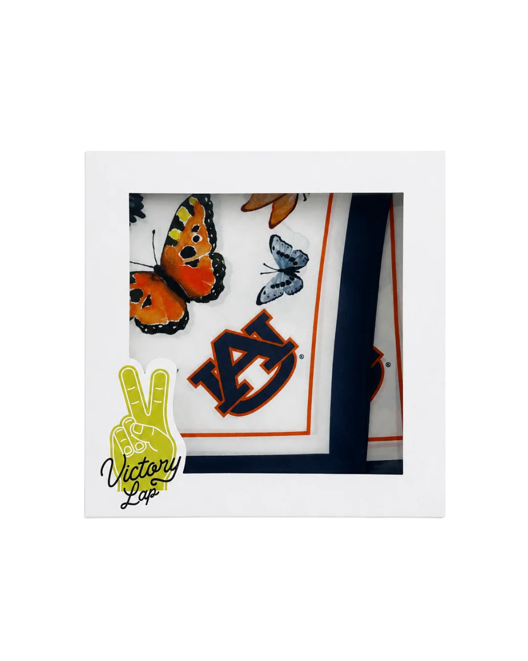 Auburn Butterfly Square Silk Scarf