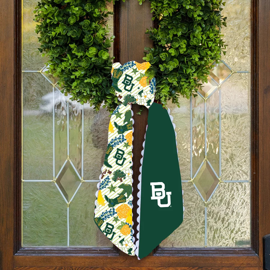 Baylor Bears Wreath Scarf
