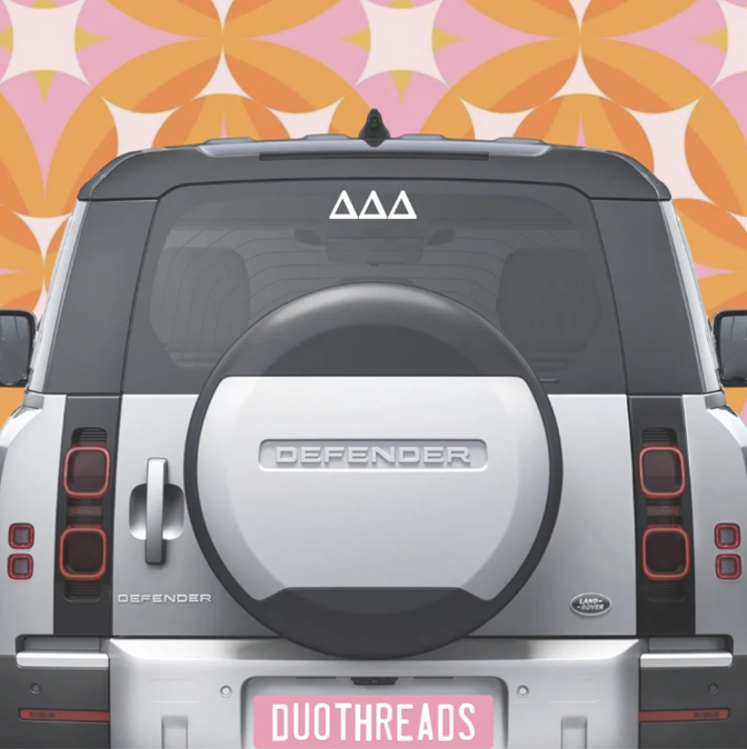 Sorority Car Decal