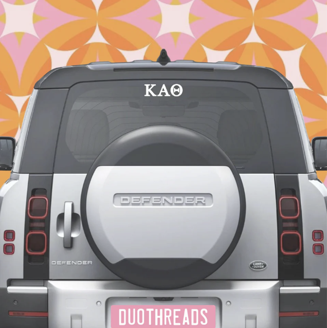 Sorority Car Decal