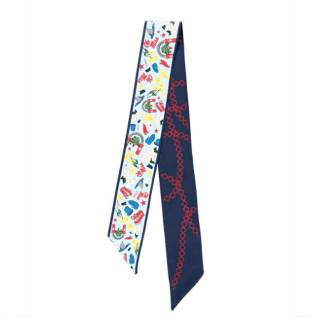 Ole Miss Twilly Scarf – PAPER AFFAIR DALLAS