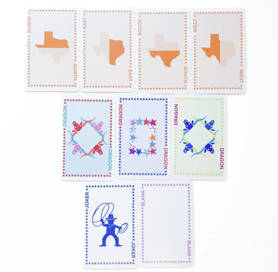 Texas Play Away Mahjong Cards