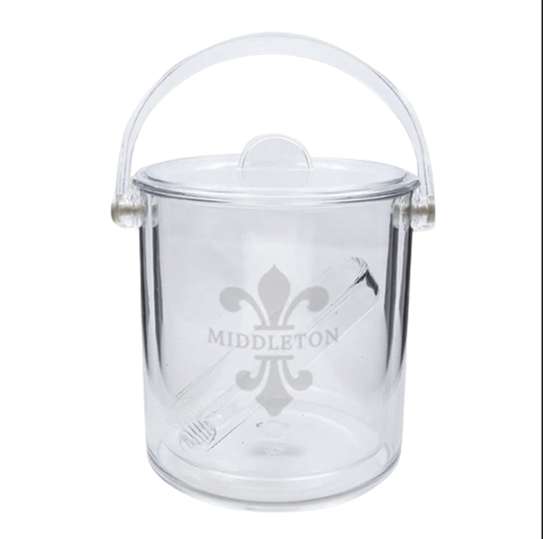 Engraved Acrylic Ice Bucket