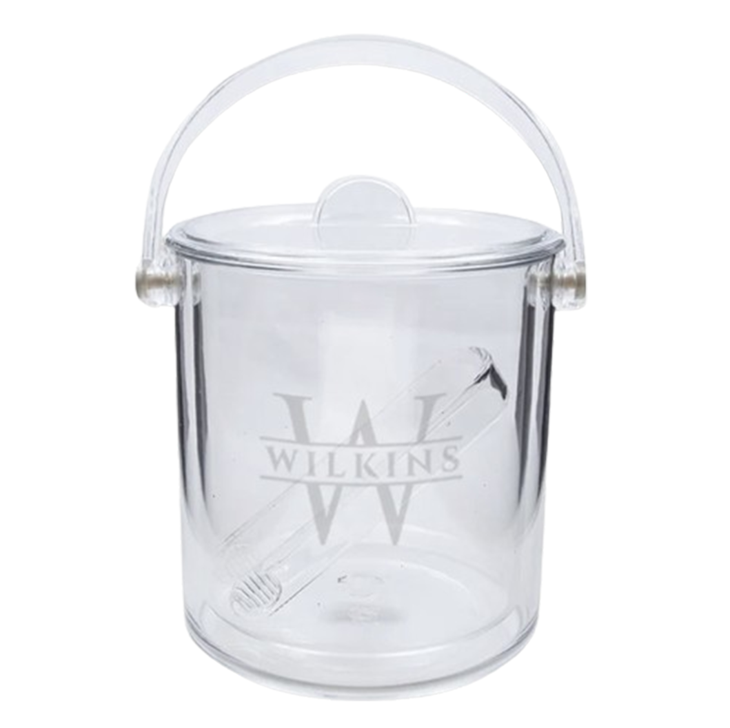 Engraved Acrylic Ice Bucket