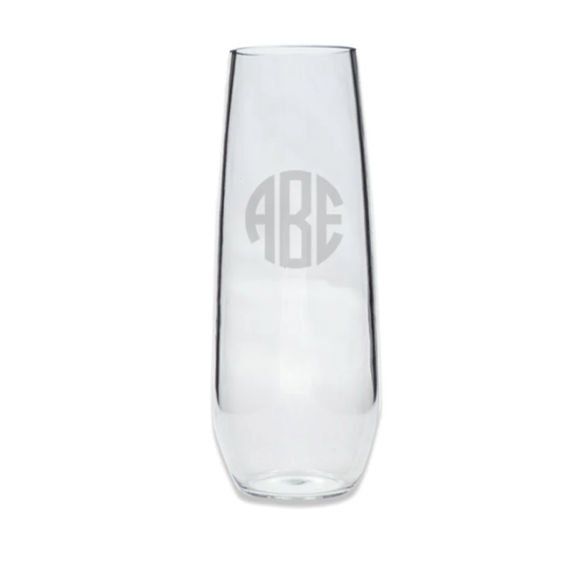 Engraved Acrylic Stemless Champagne Flute
