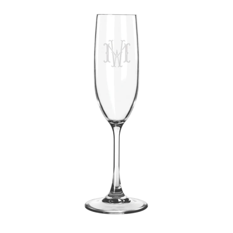 Engraved Acrylic Champagne Flute