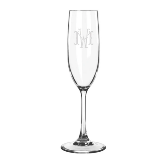 Engraved Acrylic Champagne Flute