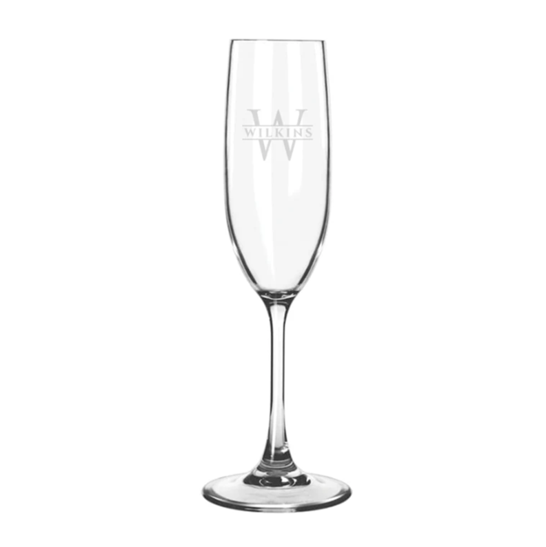 Engraved Acrylic Champagne Flute