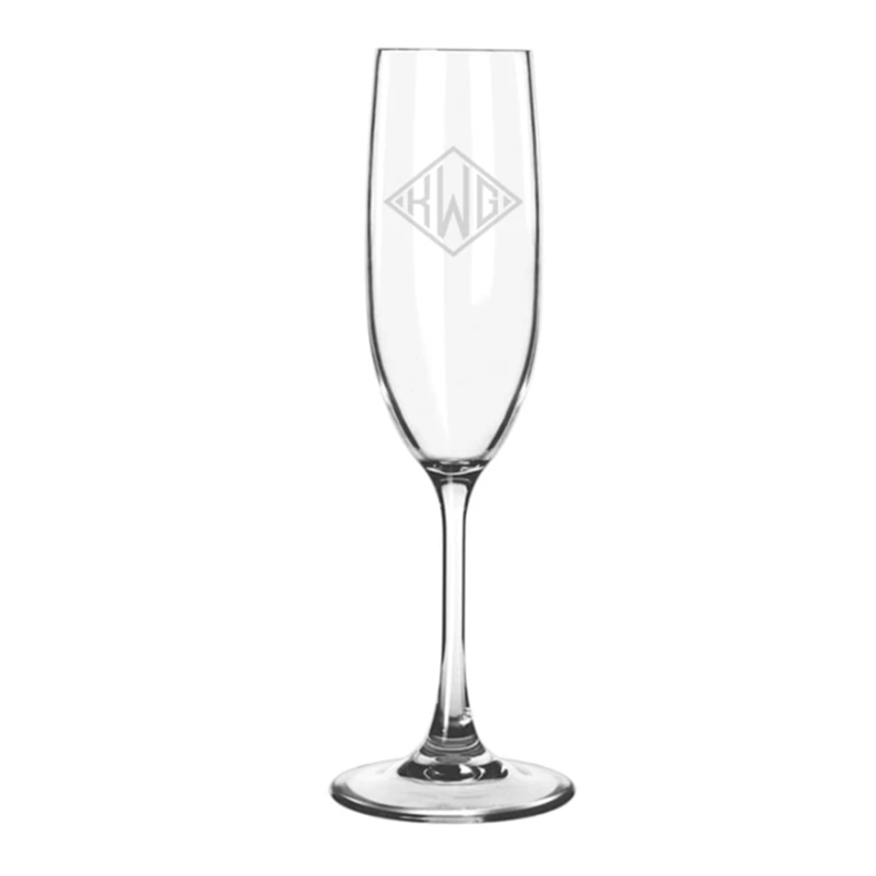 Engraved Acrylic Champagne Flute