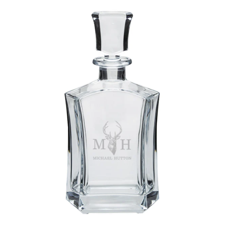 Engraved Gilded Decanter