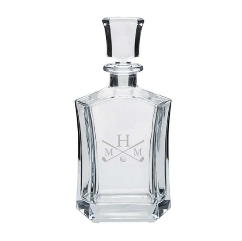 Engraved Gilded Decanter