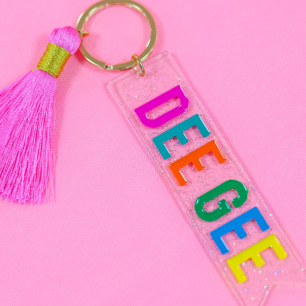 Sorority Tassel Key Fob