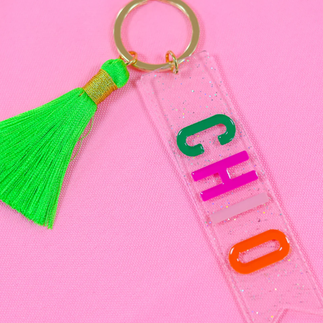 Sorority Tassel Key Fob