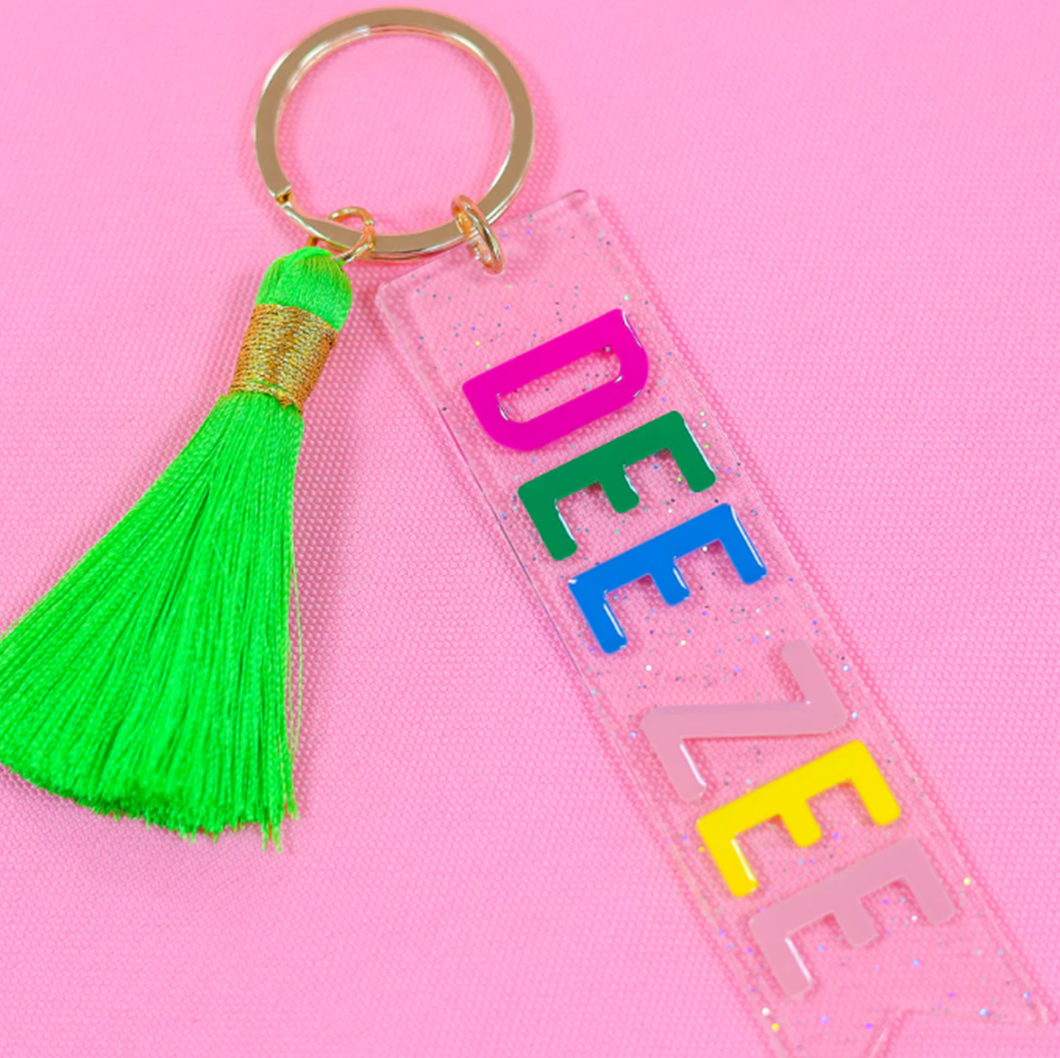 Sorority Tassel Key Fob