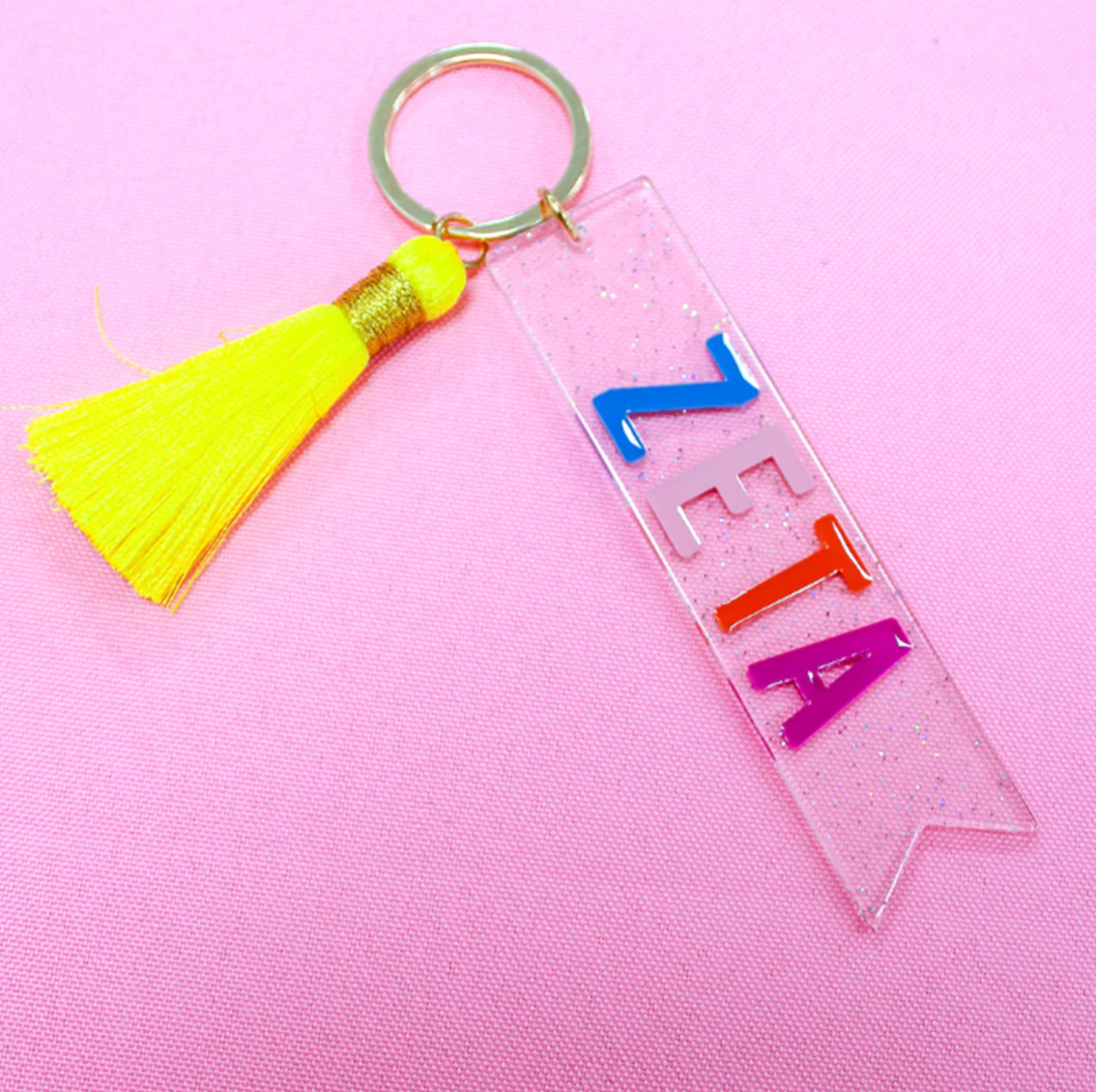 Sorority Tassel Key Fob