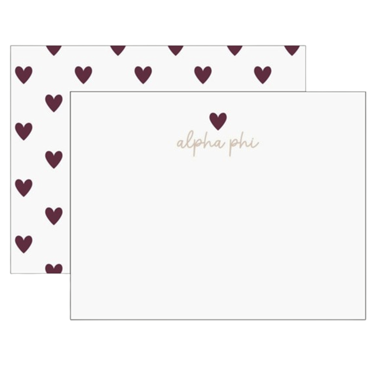 Sorority Heart Flat Notes