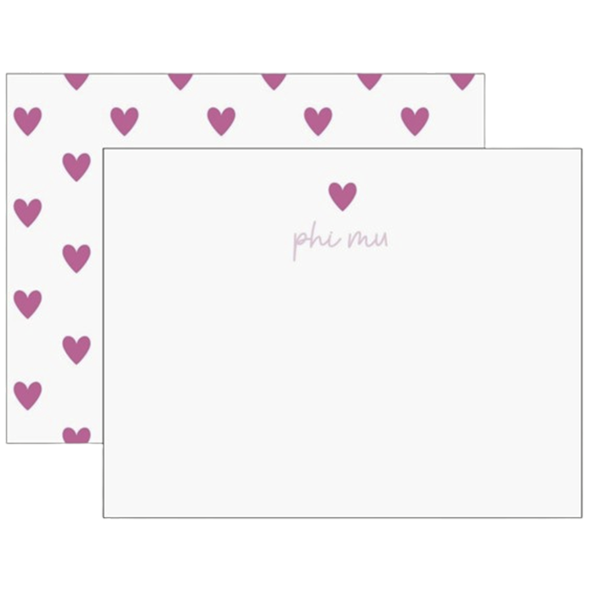 Sorority Heart Flat Notes