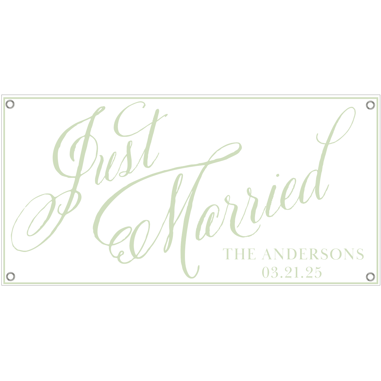 Just Married Border Banner