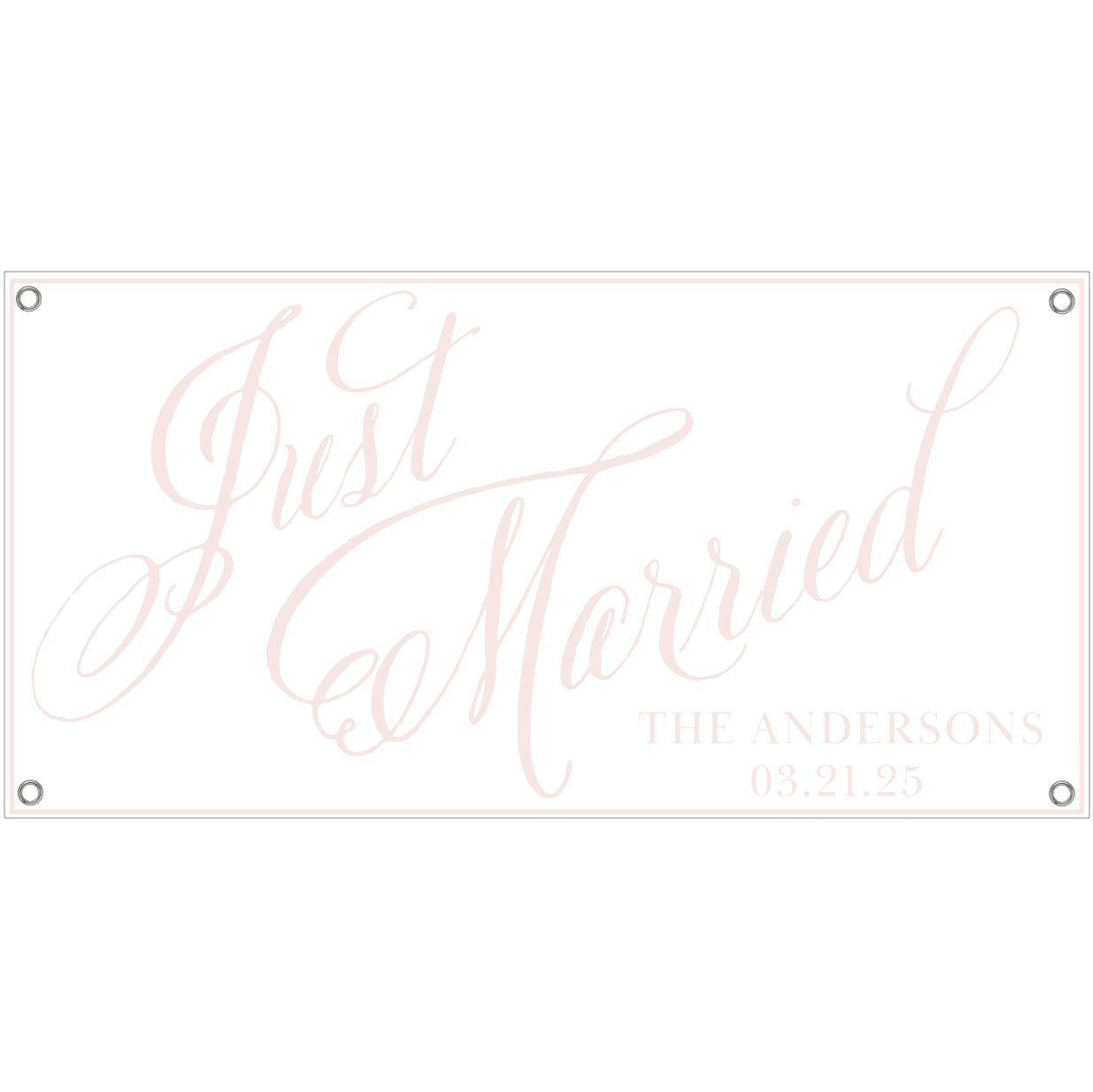 Just Married Border Banner