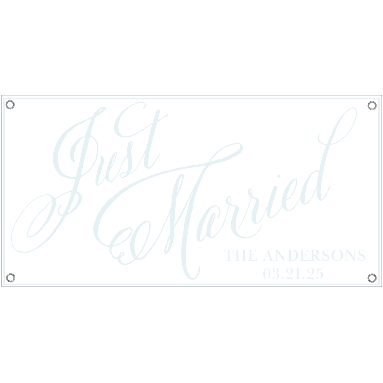 Just Married Border Banner