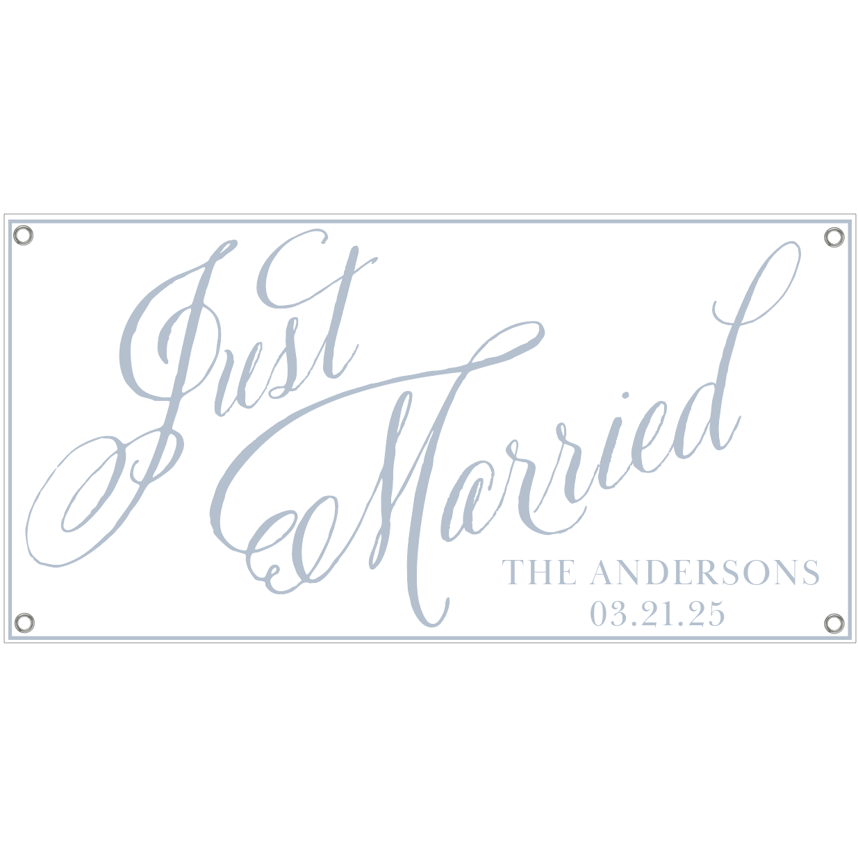 Just Married Border Banner