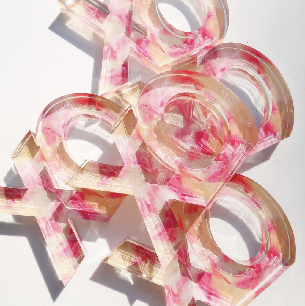 Watercolor Acrylic Greek Letters