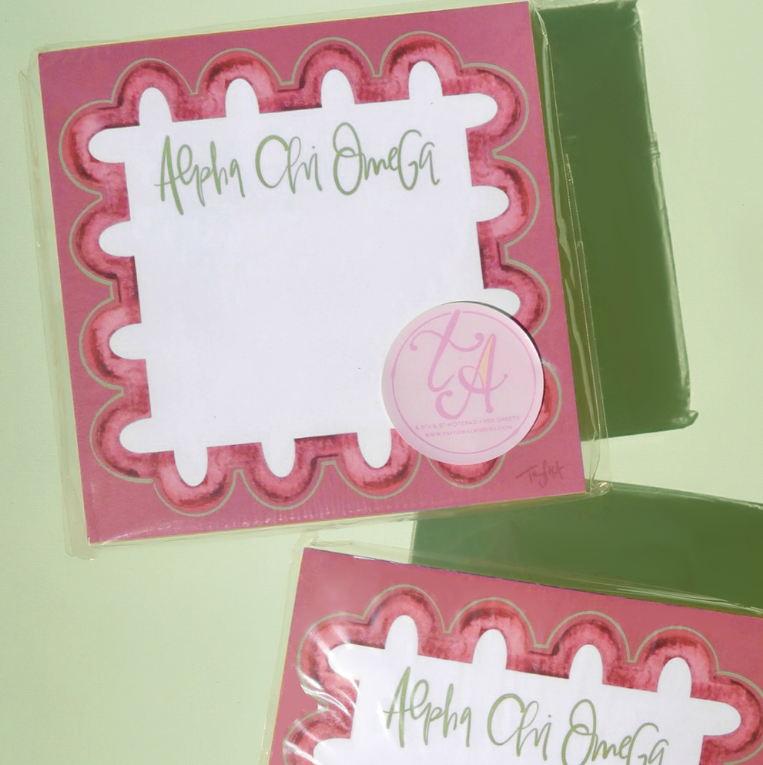 Sorority Watercolor Notepad