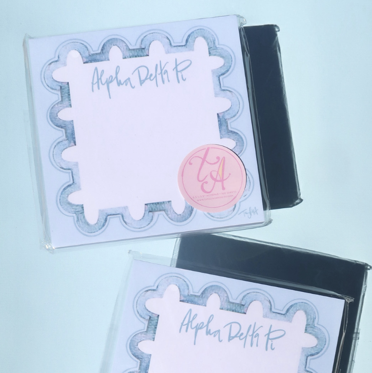 Sorority Watercolor Notepad