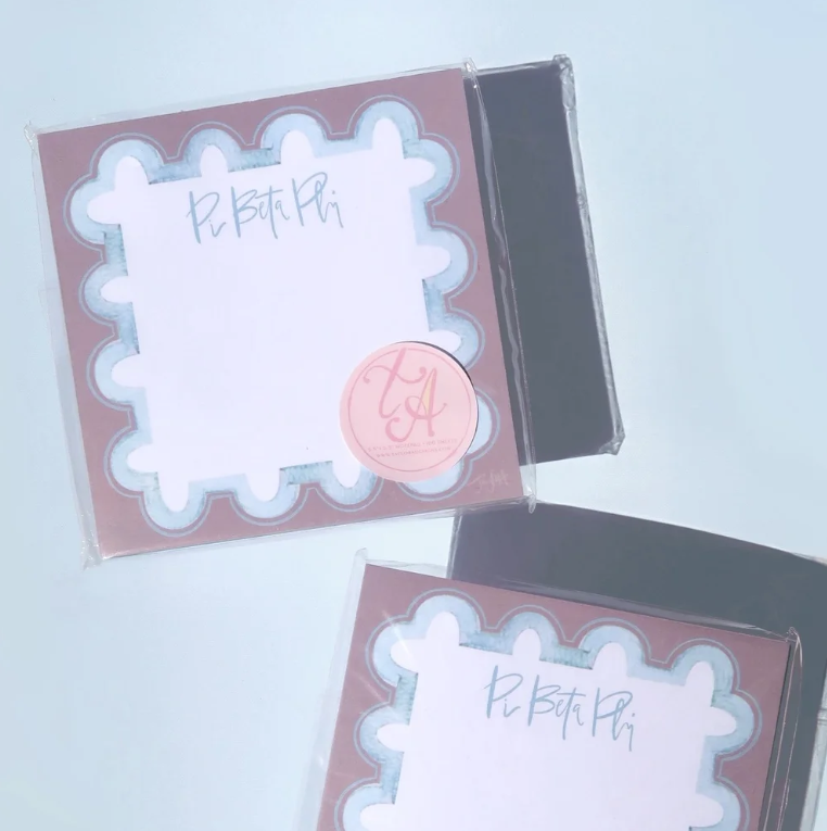 Sorority Watercolor Notepad