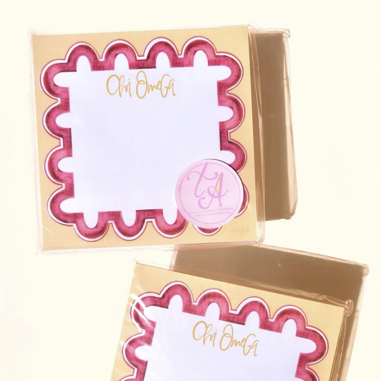 Sorority Watercolor Notepad