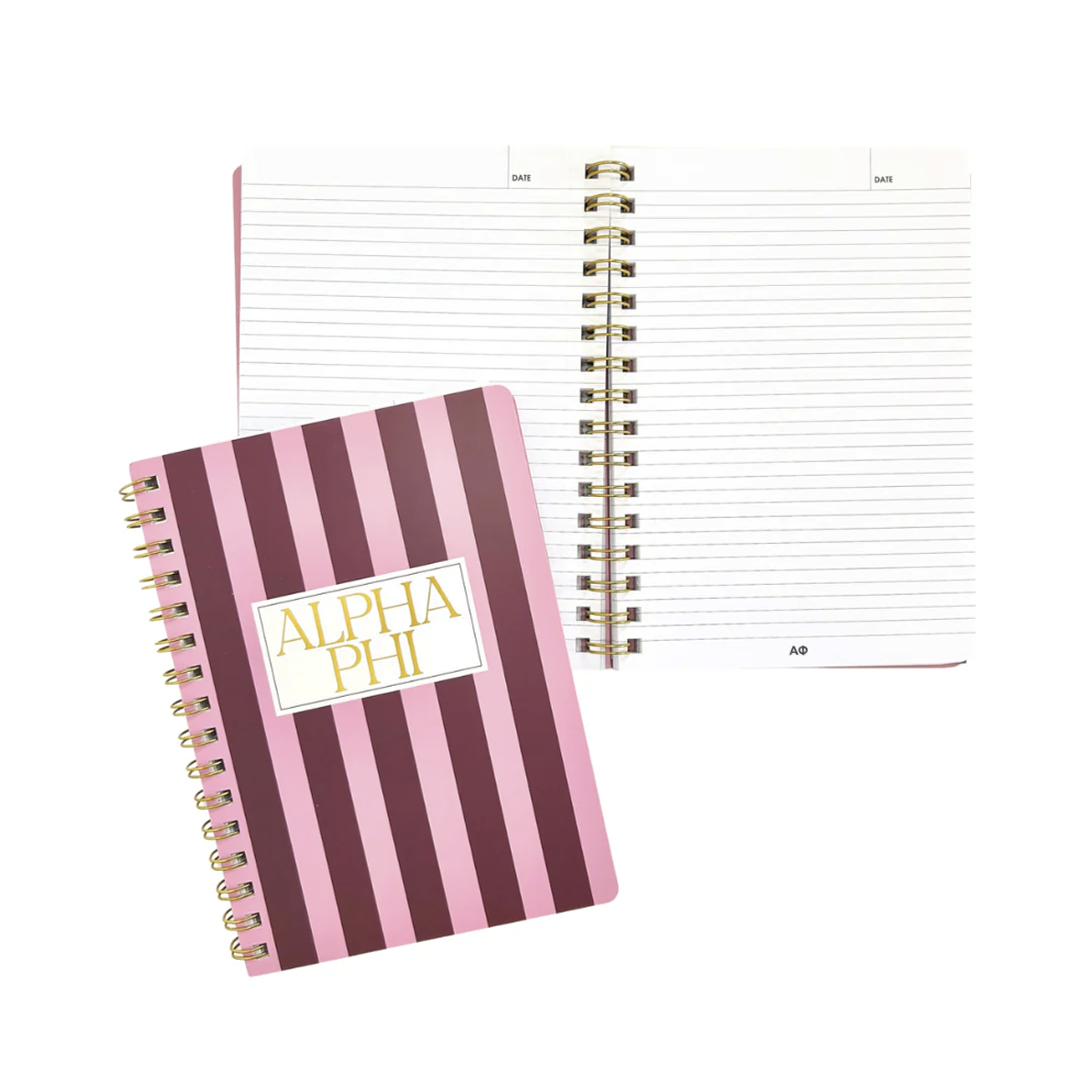 Striped Sorority Notebook