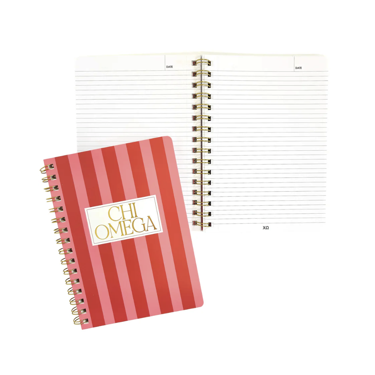 Striped Sorority Notebook
