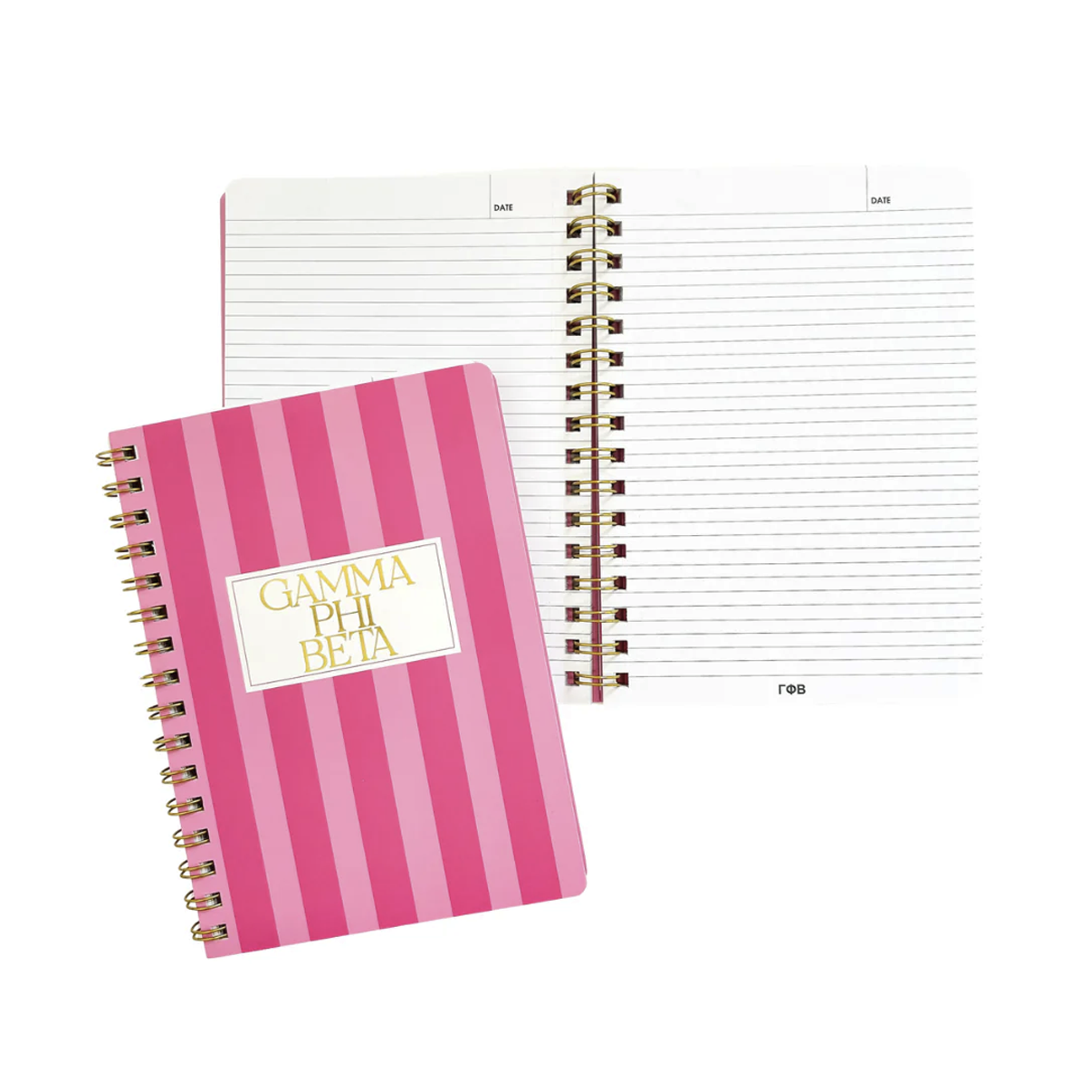 Striped Sorority Notebook
