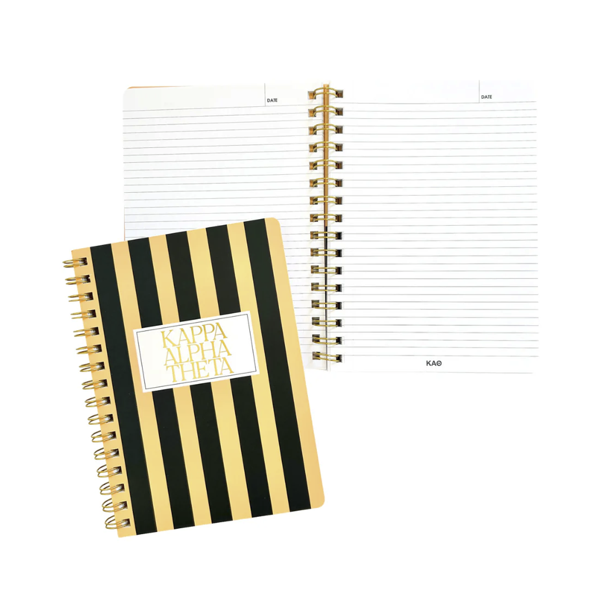Striped Sorority Notebook