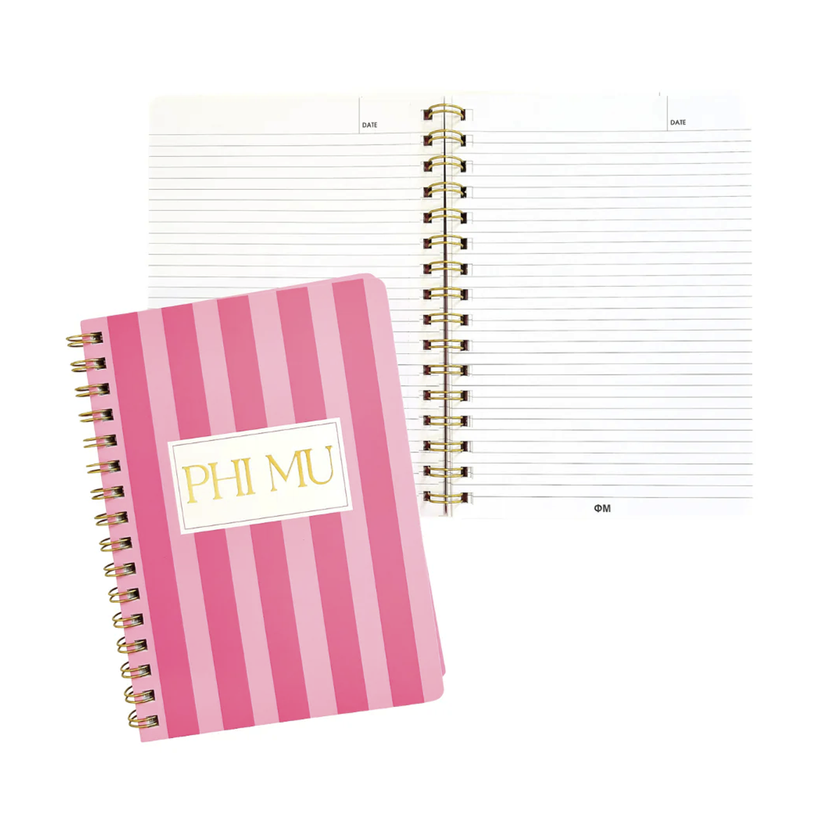 Striped Sorority Notebook