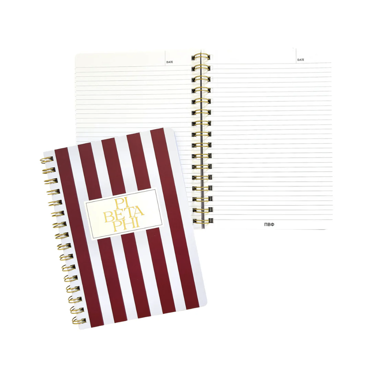 Striped Sorority Notebook