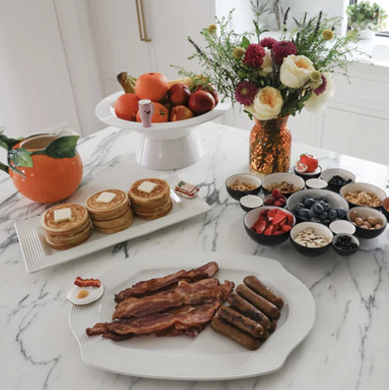 Pinstripes Pretty Platter