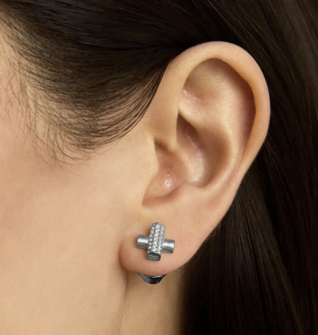 Juliette Pave Studs - Silver