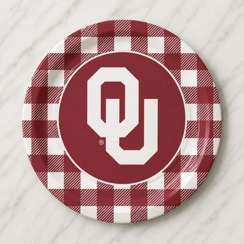 OU Paper Dinner Plates