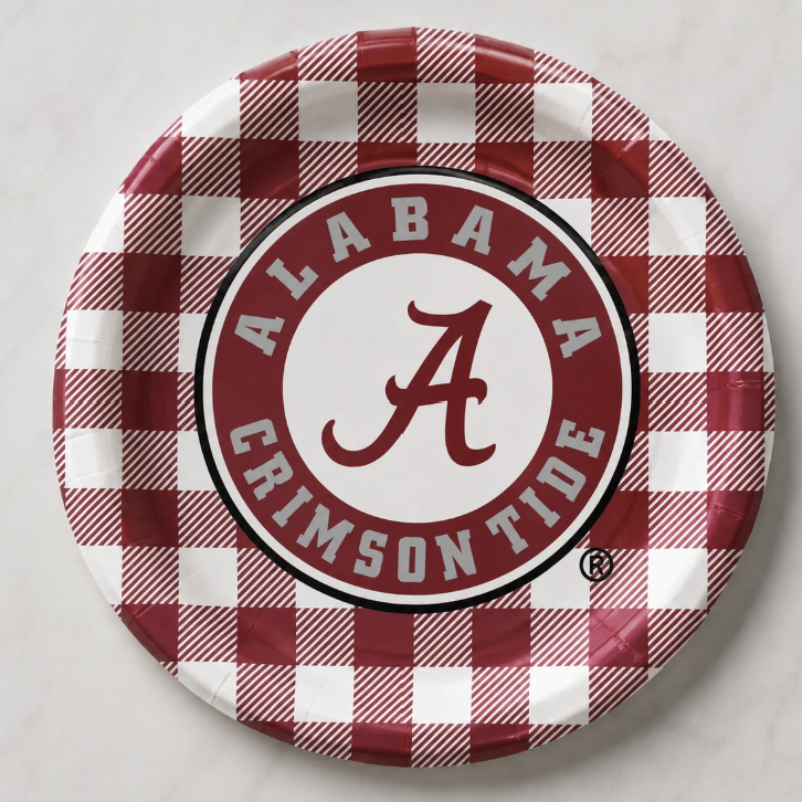 Alabama Paper Dinner Plates