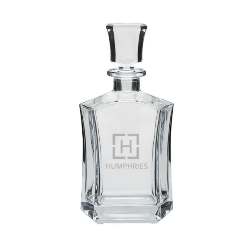 Engraved Gilded Decanter