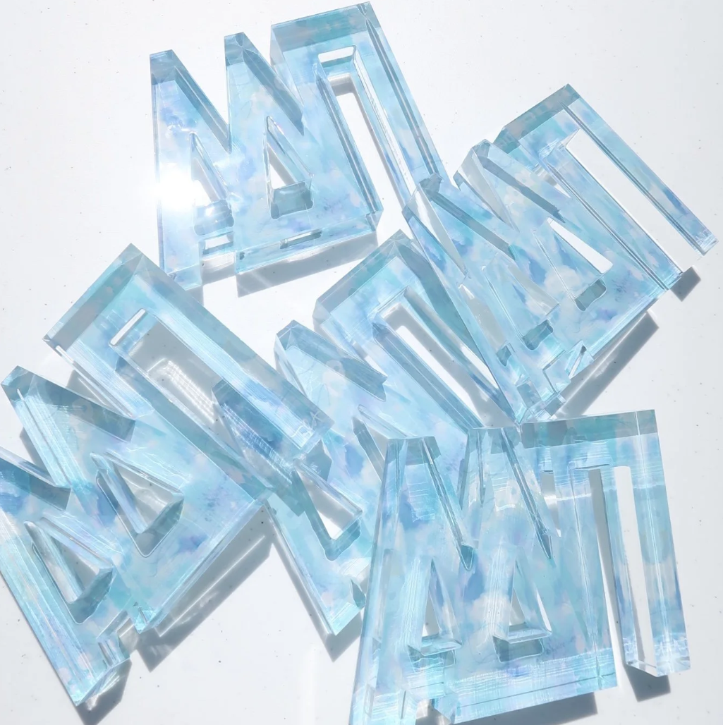 Watercolor Acrylic Greek Letters