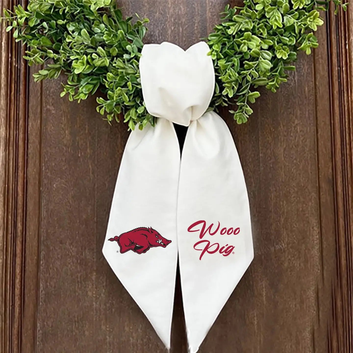 Arkansas Embroidered Wreath Sash