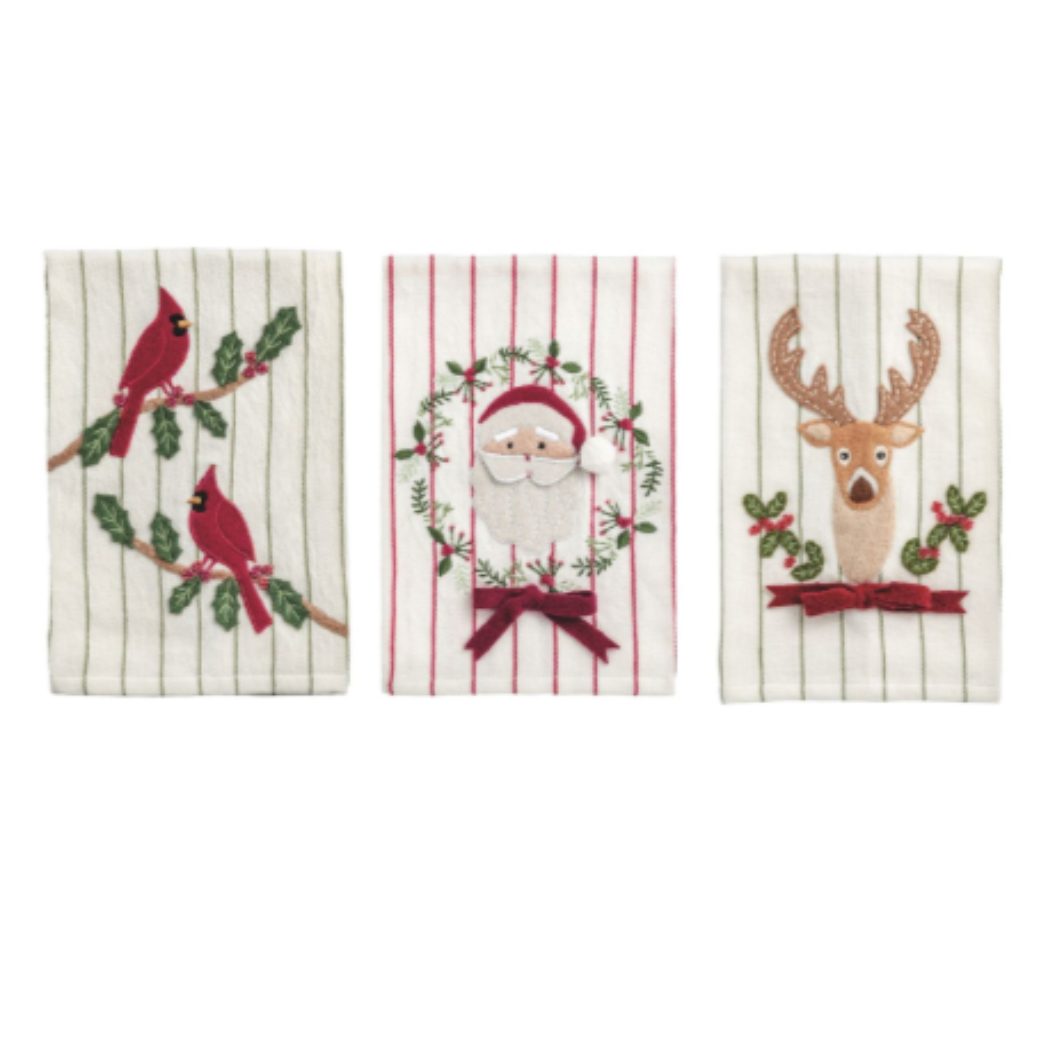 Christmas Applique Towels