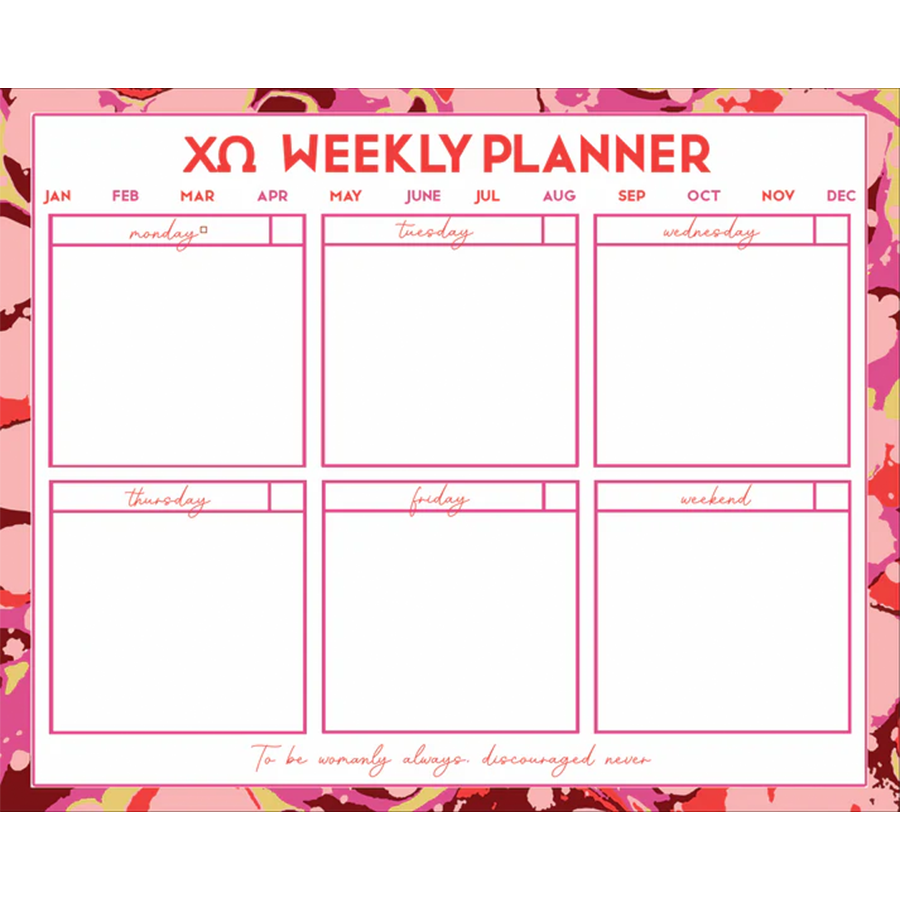 Sorority Desk Planner