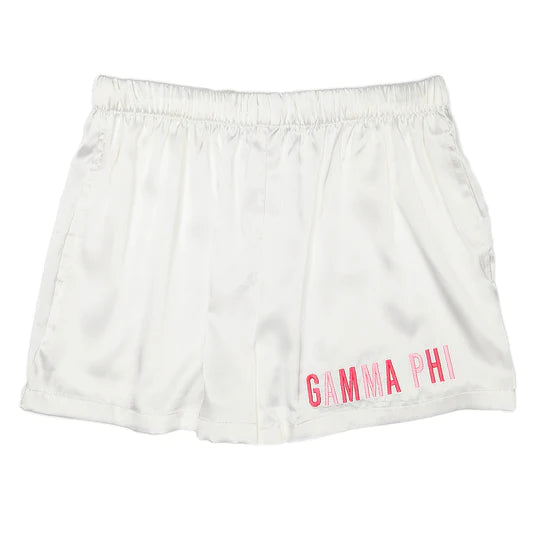 Sorority Satin PJ Shorts