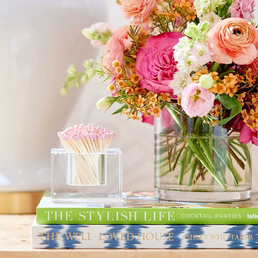 Light Pink Square Acrylic Match Striker