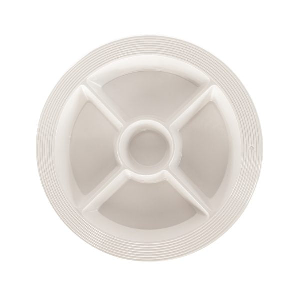 Melamine Pinstripes Divided Dish