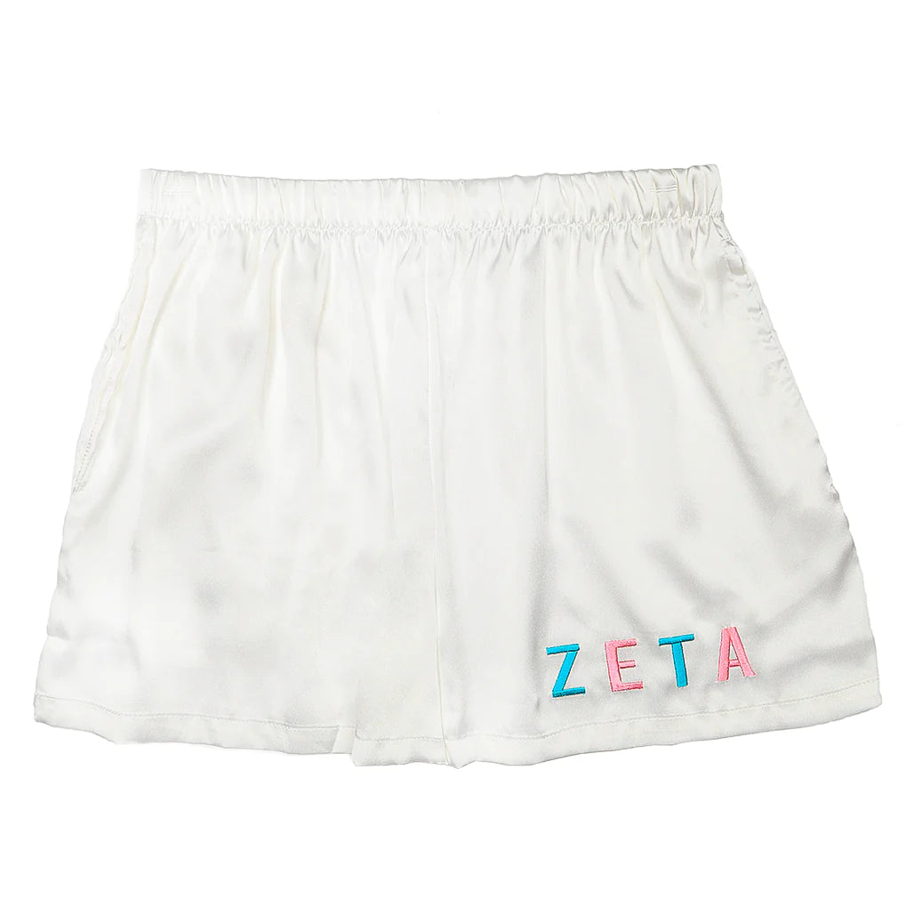 Sorority Satin PJ Shorts