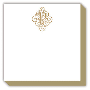 Elegant Gold Monogram Pad